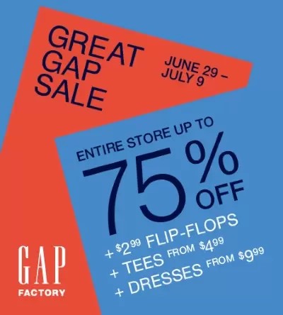 gap factory discount